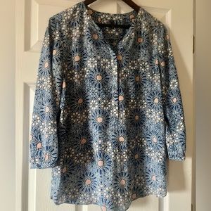 NYDJ large shirt- blue